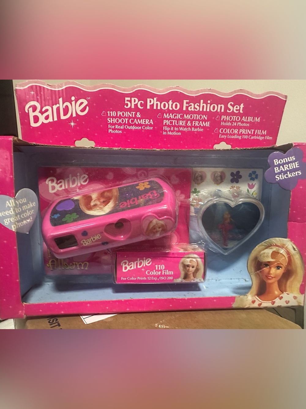 Barbie Pink 5-Piece Film Camera Fashion Set